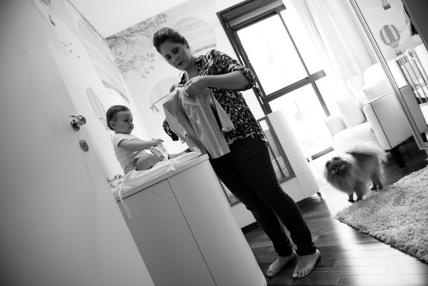 Ensaio Fotográfico em casa - Making Off 1 ano Marina - Festa Infantil Curitiba